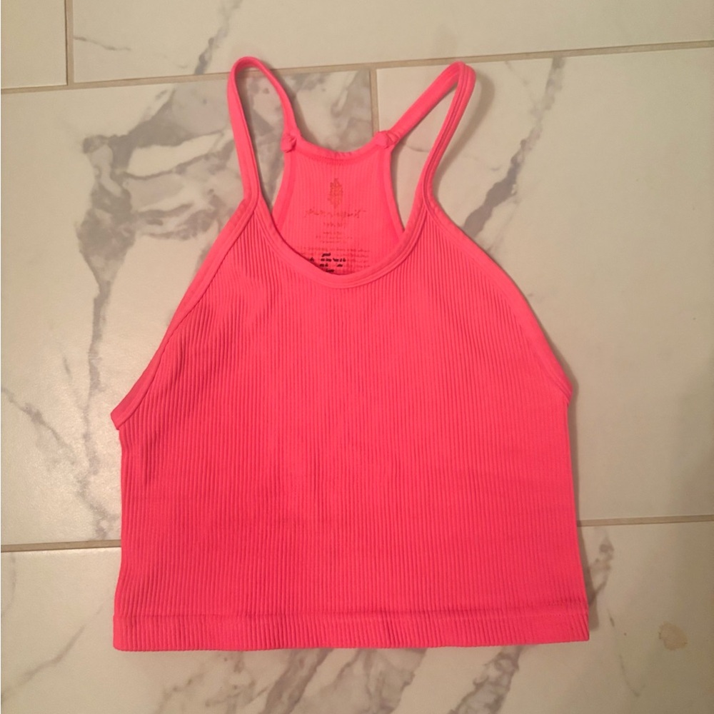 Happiness Runs Long Crop Tank- Free People Movement